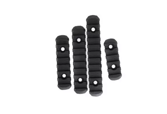 A set of polymer RIS rails for the MOE grip - black