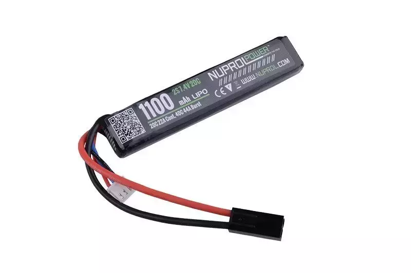 LiPo 7.4V 1100mAh 20C battery - stick
