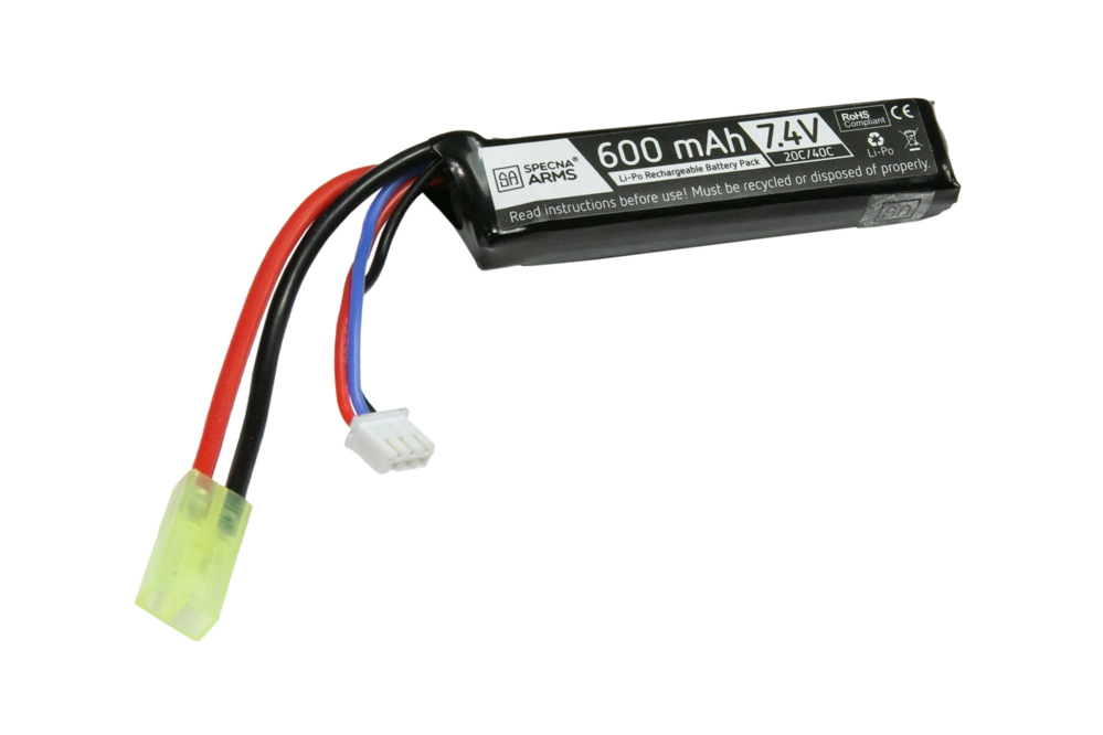 LiPo 7,4V 600mAh 20/40C Battery for PDW – Tamiya mini