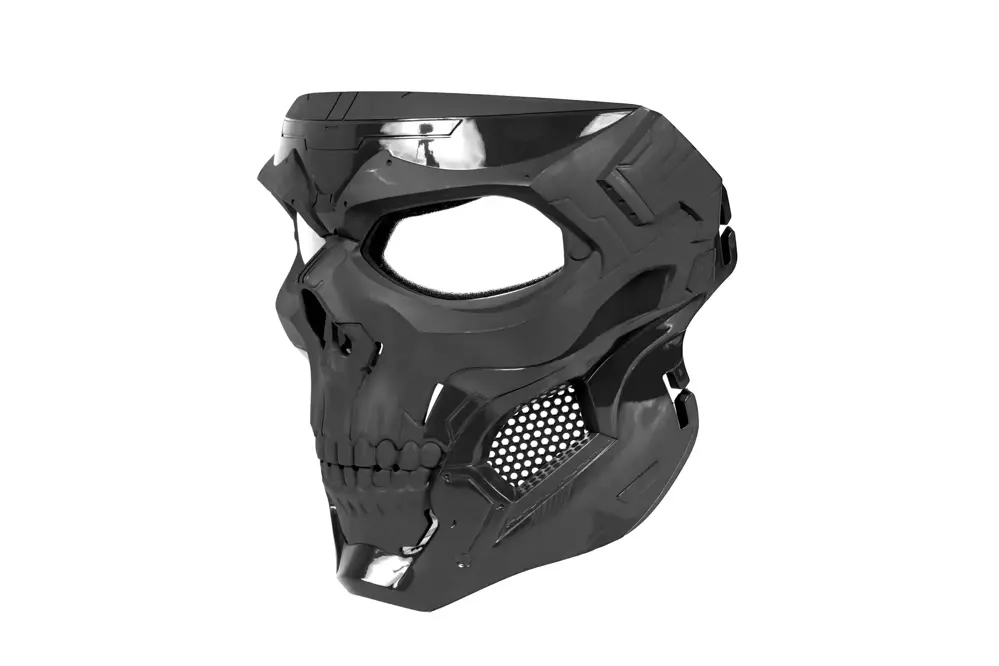 Skull Messenger Mask - black