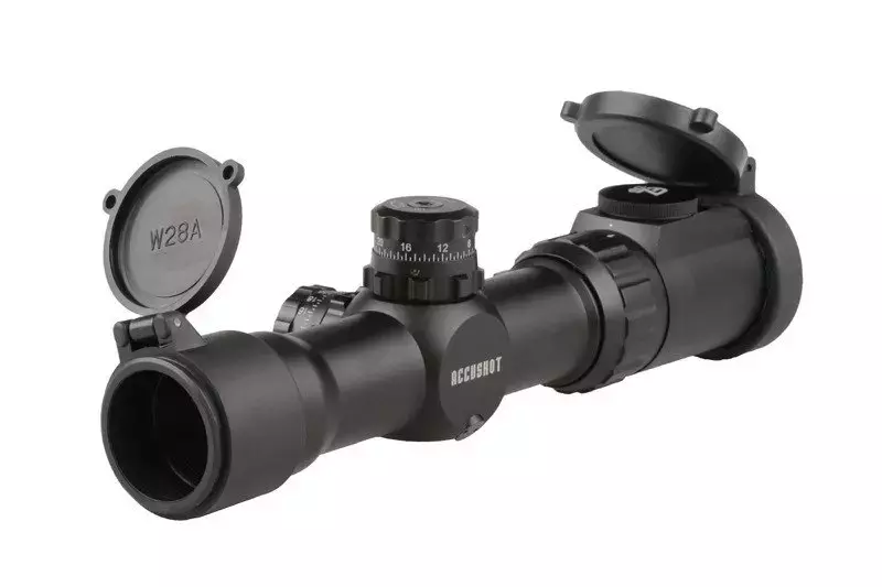 1-4.5X28 30mm CQB spotting scope, 36-colour Mil-dot