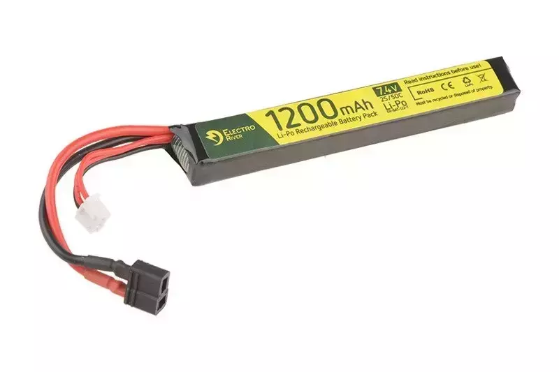 Batterie LiPo 7.4V 1200mAh 25/50C T-connect (DEANS)