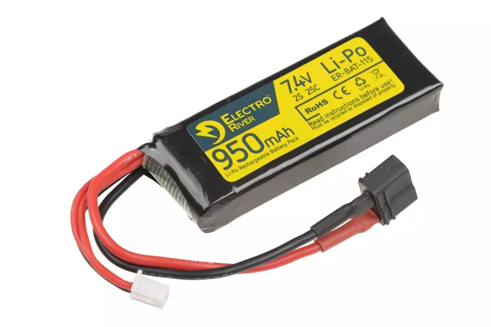 Batterie LiPo 7.4V 950mAh 25/50C T-connect (DEANS)