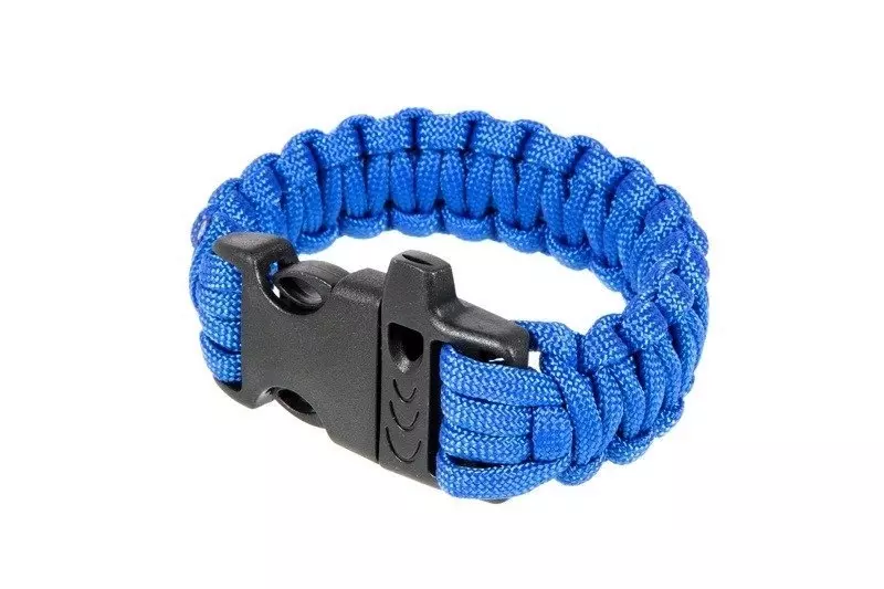 Bracelet de survie (fastex) - bleu