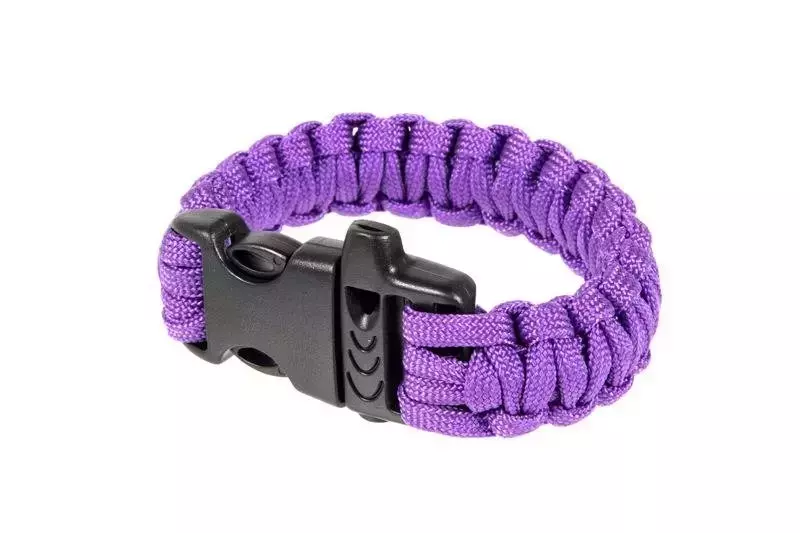 Bracelet de survie (fastex) - violet 