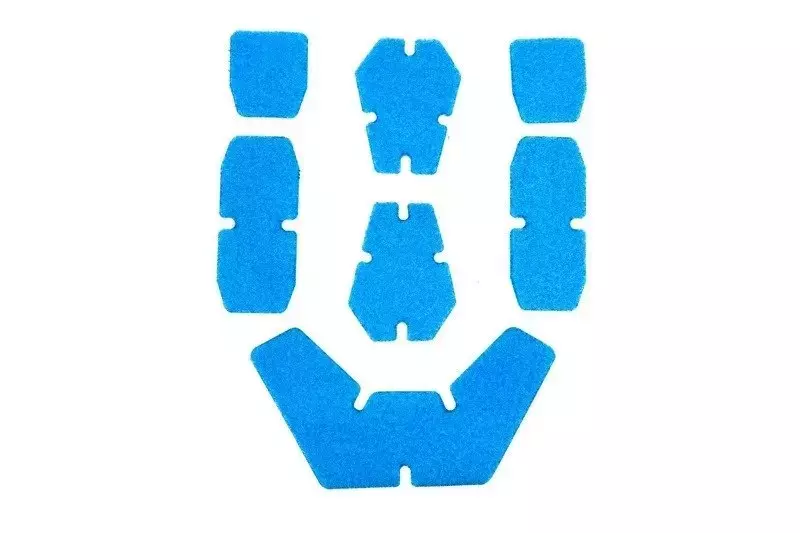 Kit velcro pour casquey type CP - bleu