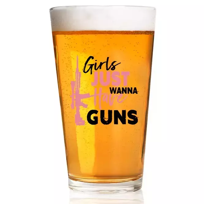 Verre à bière - GIRLS JUST WANT GUNS