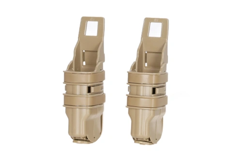 Dubbele SATAC Open III (XS) pistoolmagazijnlader Tan