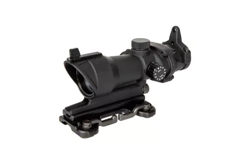 Replika lunety ACOG Style 4x32 z podświetleniem i montażem QD - czarna