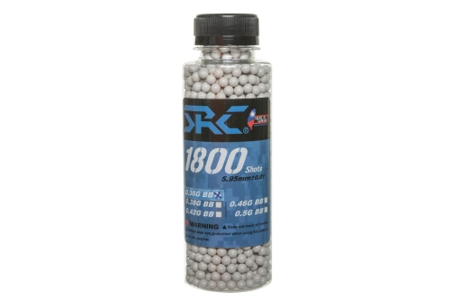 SRC kogels 0,36g flesje 1800 stuks Wit