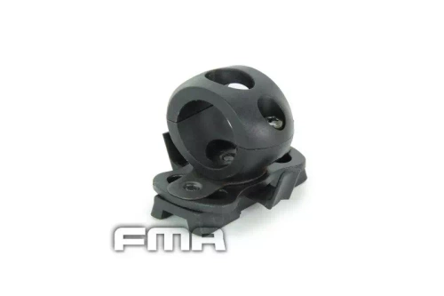 Helmet torch mount 0.83'' / 21 mm - Black