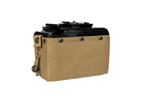 Krabicový zásobník 1200 kuliček pro repliku typu M249 - TAN
