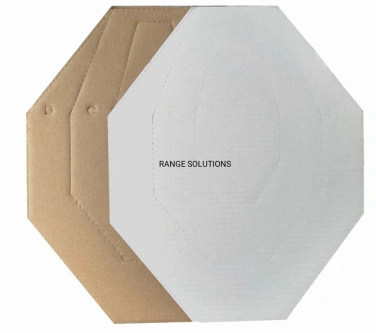 Range Solution IPSC Mini cible, lot de 50 - Marron et blanc
