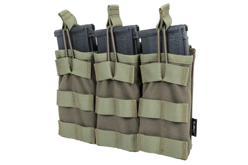 Driedubbele open lader voor M4/M16 magazijnen Specna Arms Tactical Olive