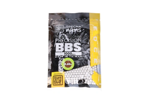 airsoft 0.40g Specna Arms EDGE ULTRA™ BIO bolas de precisión 1000 piezas Blanco