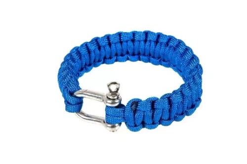 Survivalarmband (U) - blauw