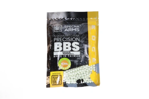 ASG 0,30g Specna Arms EDGE ULTRA™ BIO Tracer precisiekogels 1000 stuks Groen