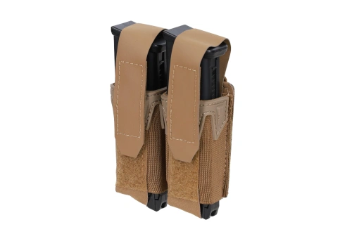 Podwójna ładownica Wosport na magazynki pistoletowe MG-126 Coyote Brown