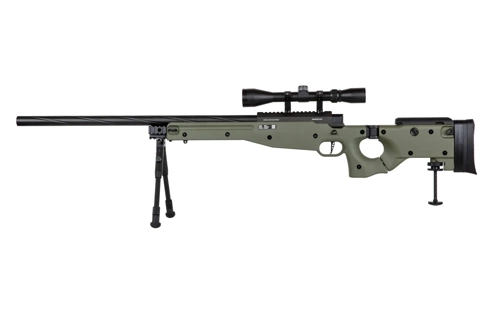 Replika karabinu snajperskiego Specna Arms SA-S14 EDGE™ z lunetą i dwójnogiem Oliwkowa
