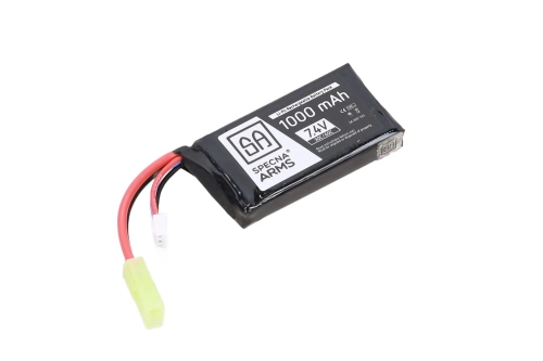 Batterie LiPo Specna Arms 7,4 V, 1 000 mAh, 30C/60C, PEQ Tamiya mini