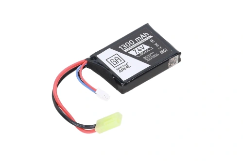 Specna Arms akumulator LiPo 7.4V 1300mAh 20/40C PEQ Tamiya mini