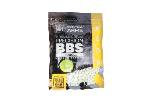 airsoft 0.25g Specna Arms EDGE ULTRA™ BIO Balas trazadoras de precisión 1000 piezas Verde