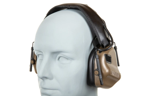 Aktywne ochronniki słuchu Wosport HD-12 wersja IPSC Gen 5 Tan