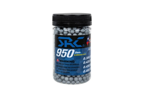 SRC kogels 0,38g flesje 950 stuks Grijs