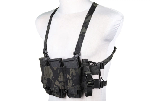 Minimalistyczna kamizelka typu Chest Rig Wosport VE-108 MC Black
