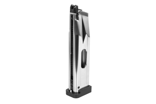 CO2-magazijn 30 kogels SRC voor Hi-Capa QB replica's Zwart/Zilver