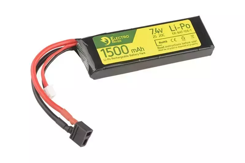 Akumulator LiPo 7,4V 1500mAh 20/40C T-connect (DEANS)