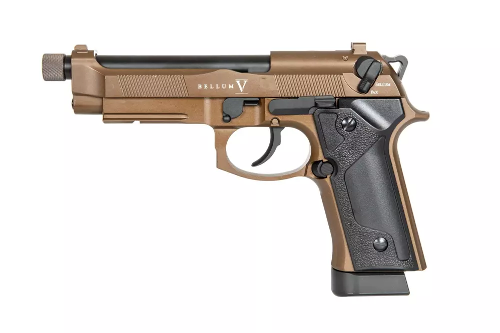 Replika pistoletu Bellum V CO2 - bronze