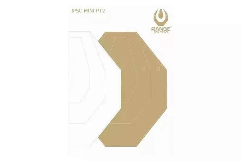 Blancos de tiro Mini IPSC-PT2 - 50 piezas.