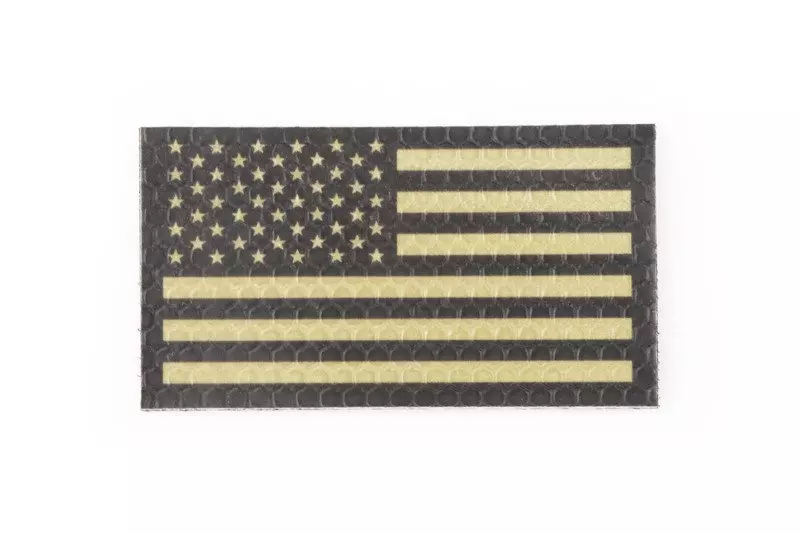 Parche IR - Bandera de EE.UU. izquierda - bronceado