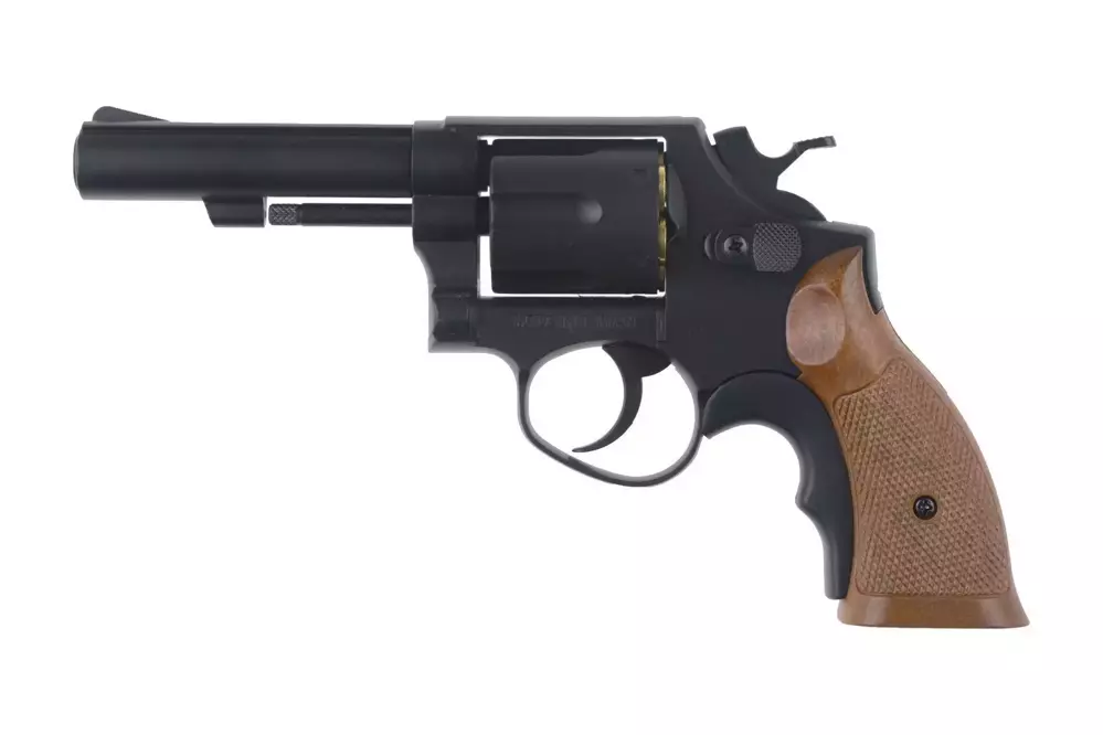 Revolver de airsoft HG131B-1 - negro/madera